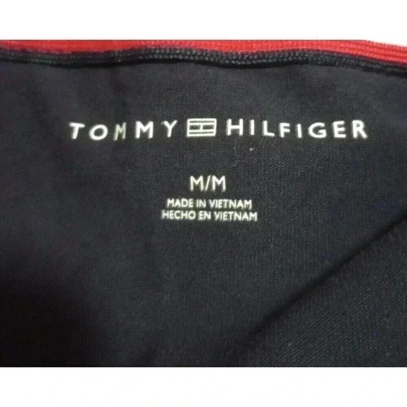 Tommy Hilfiger Tennis T-shirt Dress Black w/Red Stripe Size Medium - Picture 4 of 4